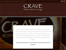 Tablet Screenshot of craverestaurantandlounge.com